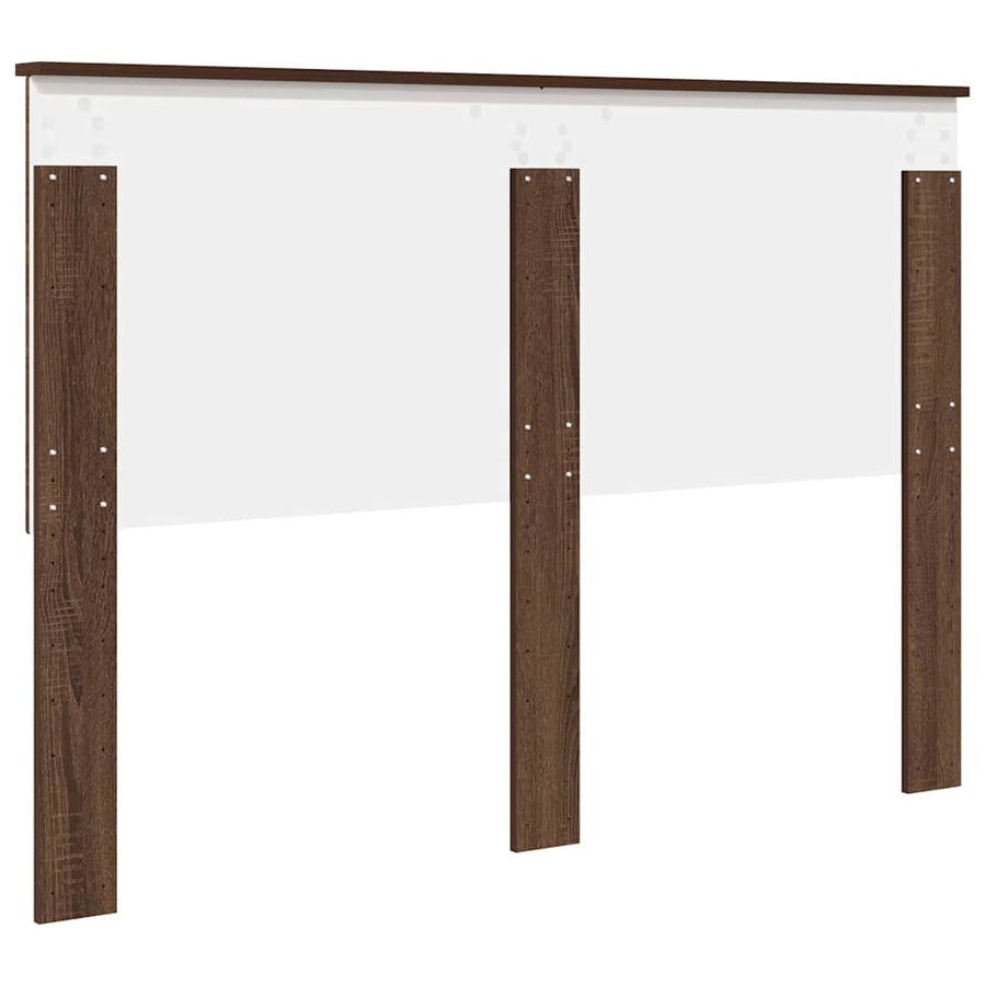 Hoofdbord met hoofdeinde Bruin Eiken 150 cm Bewerkt hout