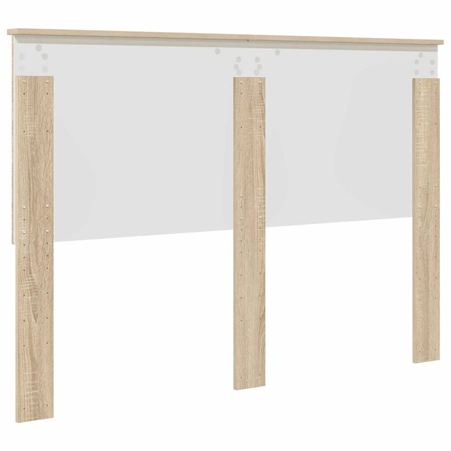 Hoofdbord met hoofdeinde Sonoma Eiken 140 cm Bewerkt hout