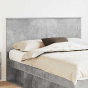 Hoofdbord 143x7x100 cm beton grijs bewerkt hout