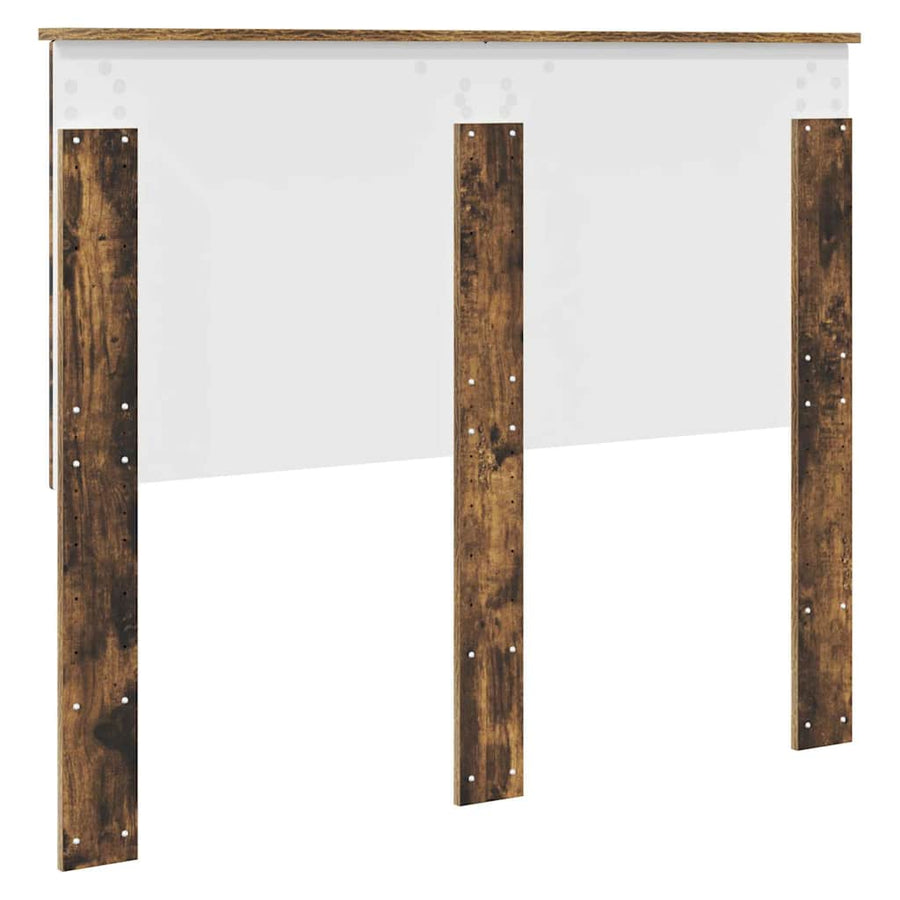 Hoofdbord met hoofdeinde Gerookt eiken 140 cm Bewerkt hout
