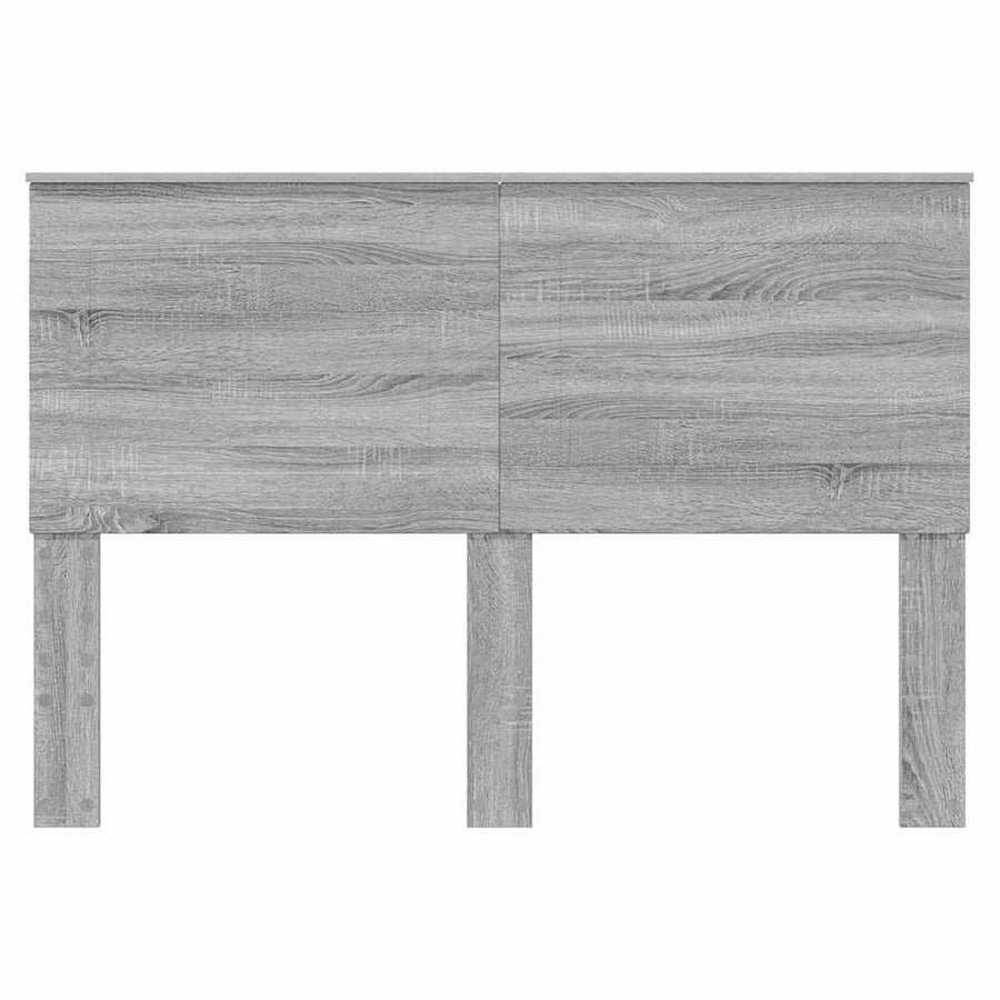 Hoofdbord met hoofdeinde Grijs Sonoma 140 cm Bewerkt hout