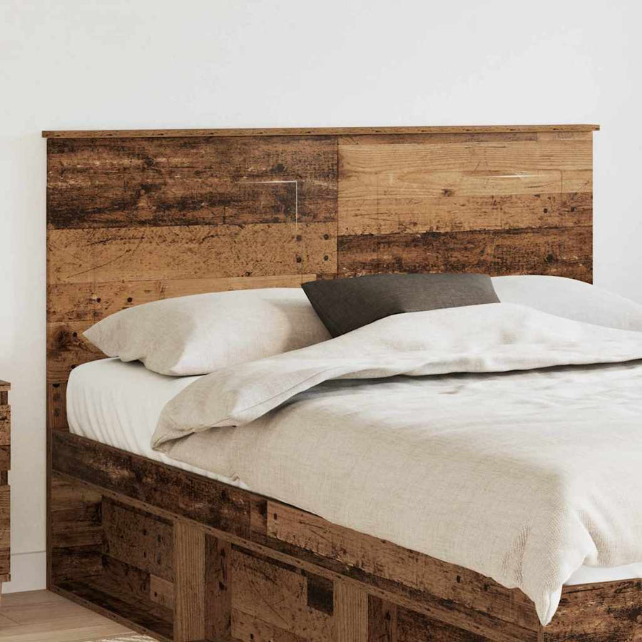 Hoofdbord met hoofdeinde Oud Hout 140 cm Bewerkt hout