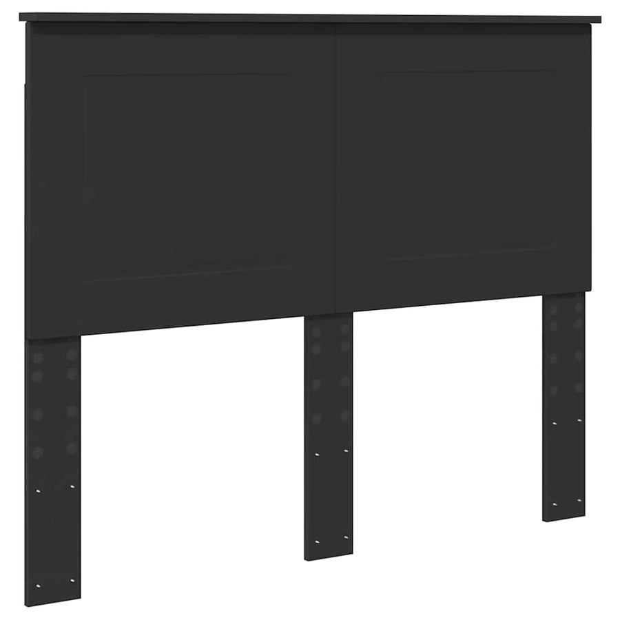 Hoofdbord met hoofdeinde Zwart Eiken 135 cm Bewerkt hout