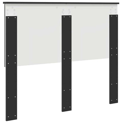 Hoofdbord met hoofdeinde Zwart Eiken 135 cm Bewerkt hout