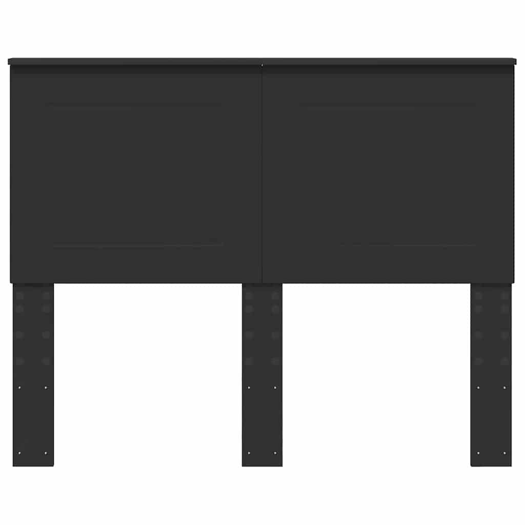 Hoofdbord met hoofdeinde Zwart Eiken 135 cm Bewerkt hout