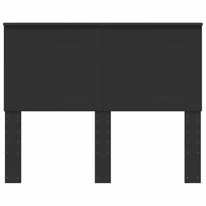 Hoofdbord met hoofdeinde Zwart Eiken 135 cm Bewerkt hout