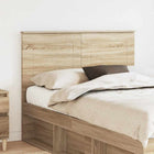 Hoofdbord 135 cm sonoma eiken bewerkt hout