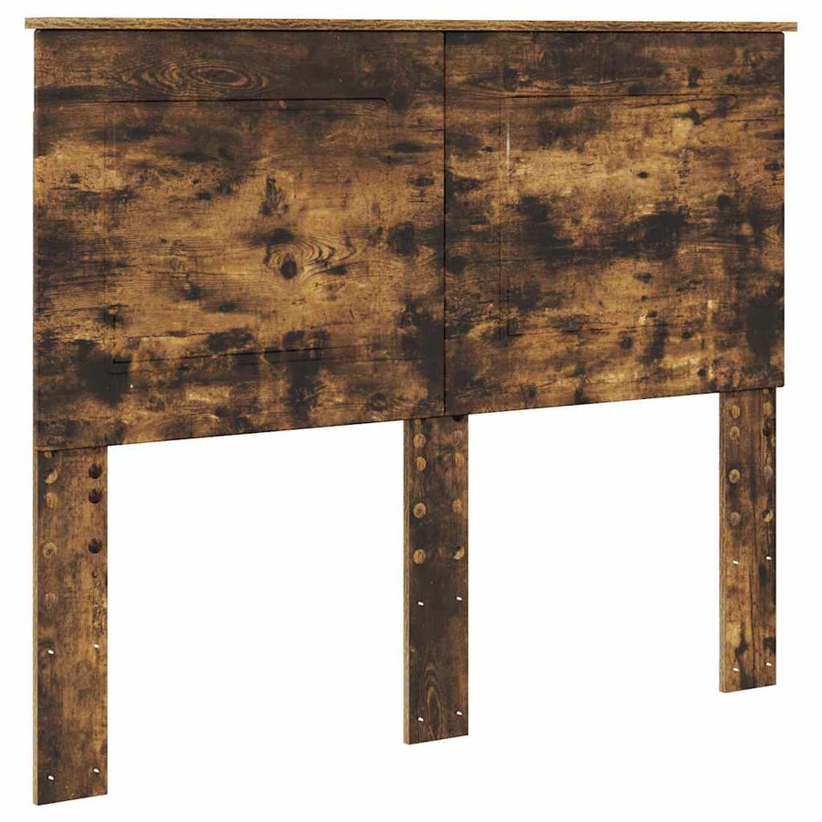 Hoofdbord met hoofdeinde Gerookt eiken 135 cm Bewerkt hout