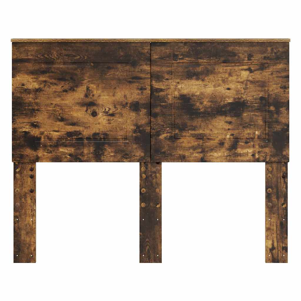 Hoofdbord met hoofdeinde Gerookt eiken 135 cm Bewerkt hout