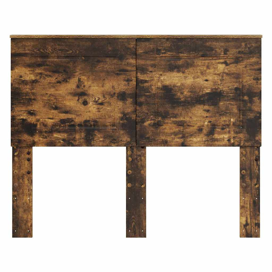 Hoofdbord met hoofdeinde Gerookt eiken 135 cm Bewerkt hout