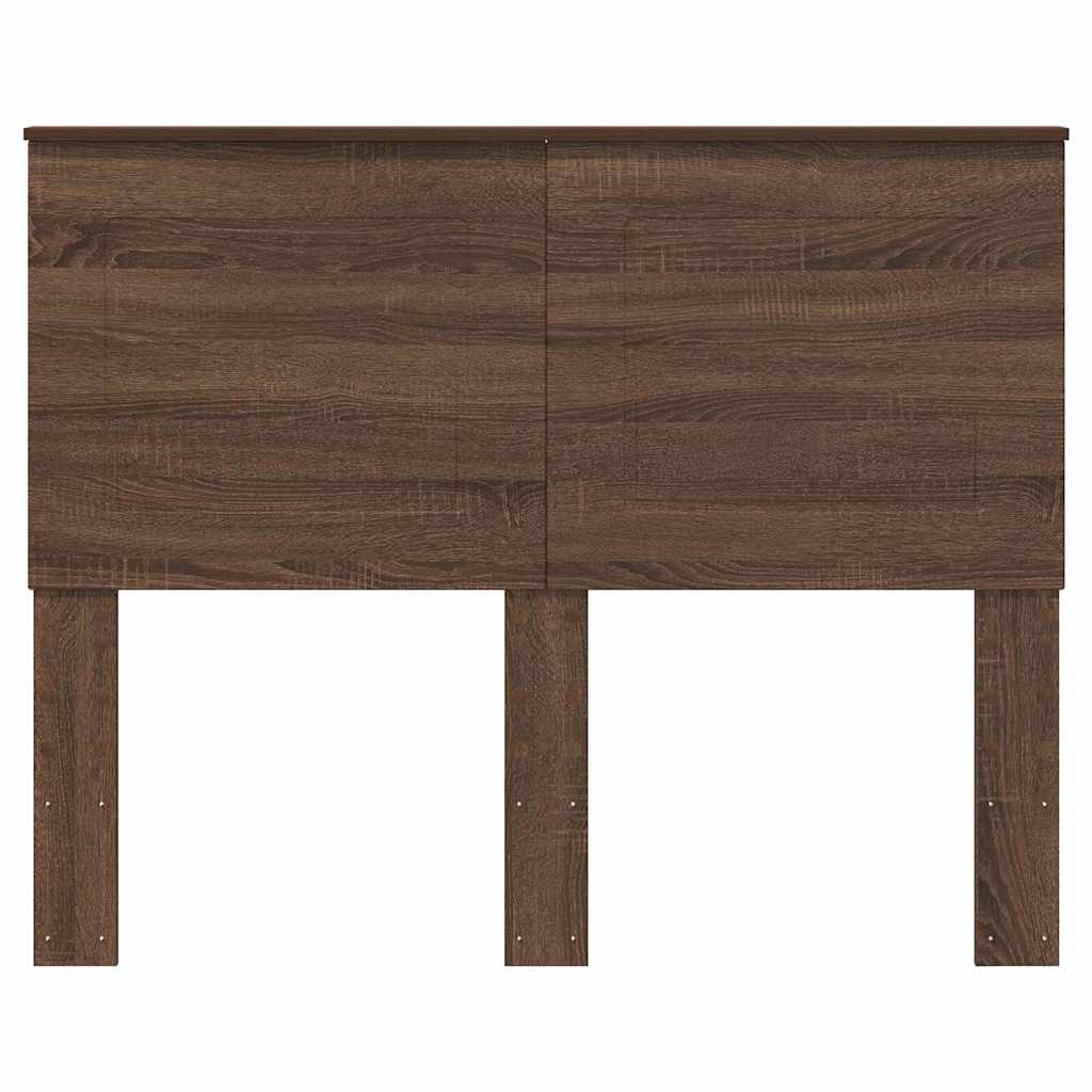 Hoofdbord met hoofdeinde Bruin Eiken 135 cm Bewerkt hout