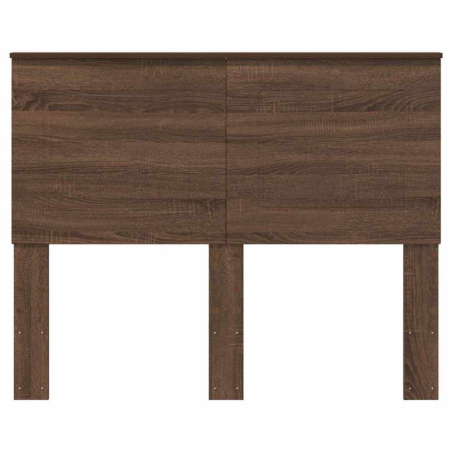 Hoofdbord met hoofdeinde Bruin Eiken 135 cm Bewerkt hout