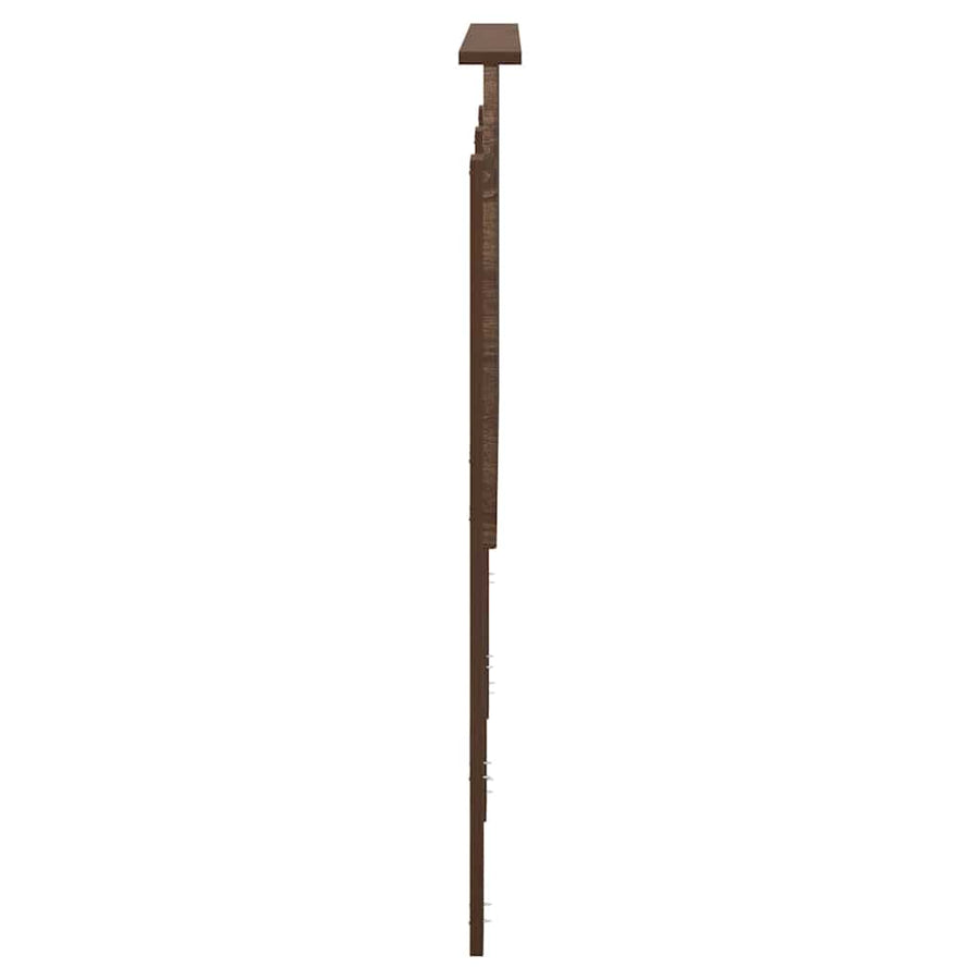 Hoofdbord met hoofdeinde Bruin Eiken 135 cm Bewerkt hout