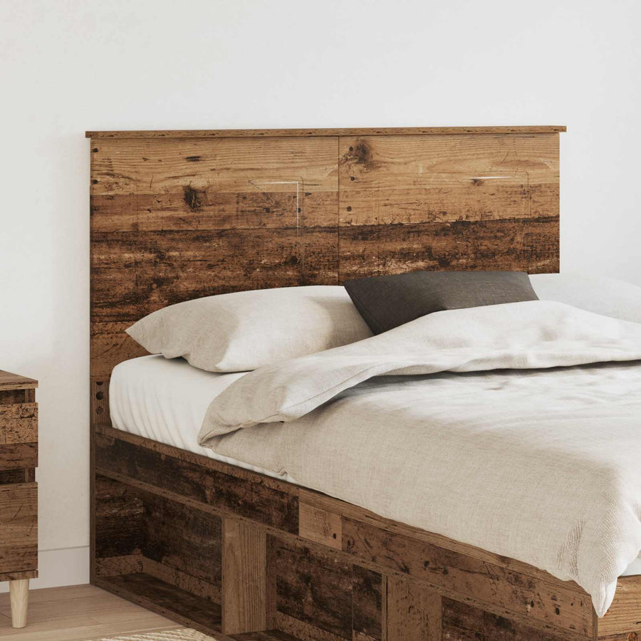 Hoofdbord Oud hout 138 x 7 x 100 cm Bewerkt hout