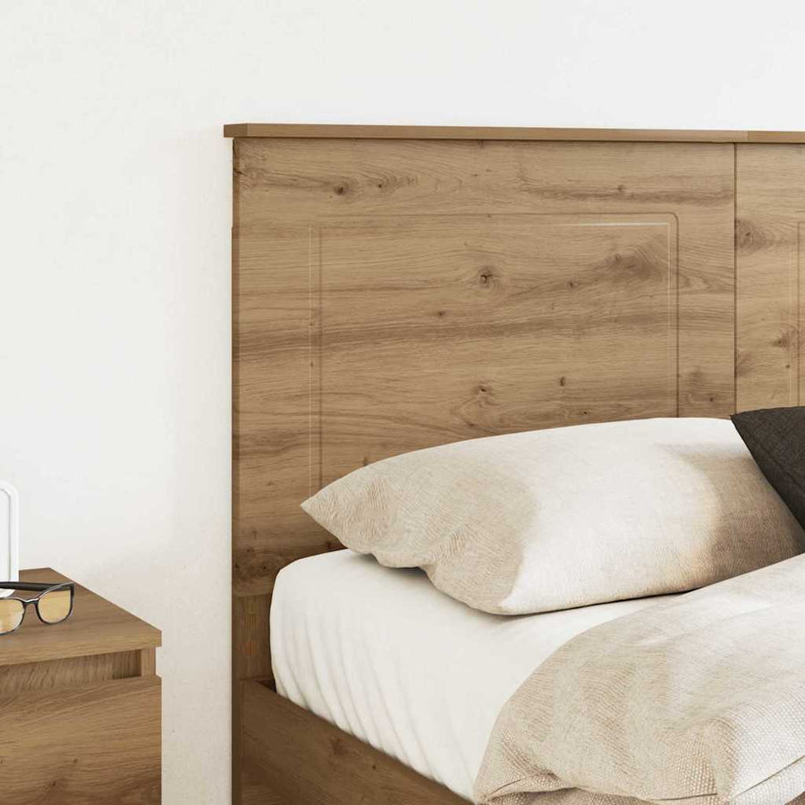 Hoofdbord met hoofdeinde Artisan Eiken 135 cm Bewerkt hout