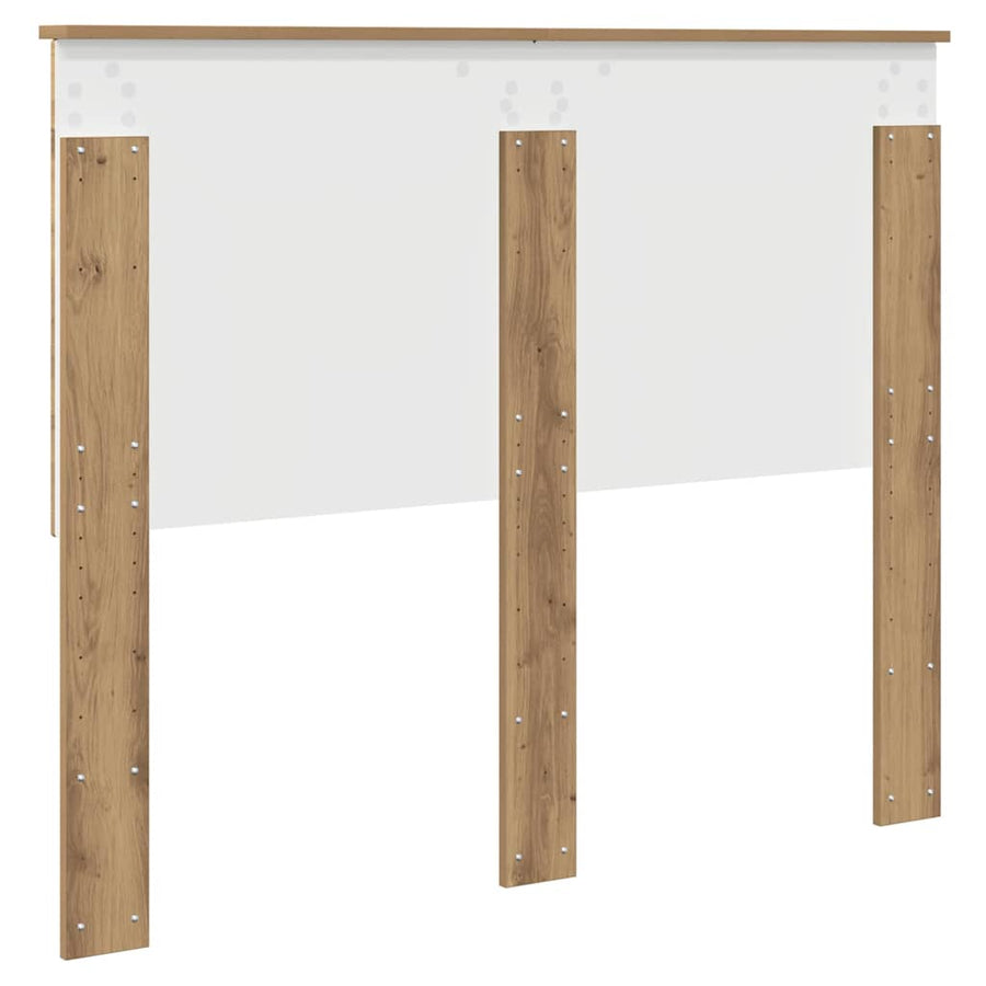 Hoofdbord met hoofdeinde Artisan Eiken 135 cm Bewerkt hout