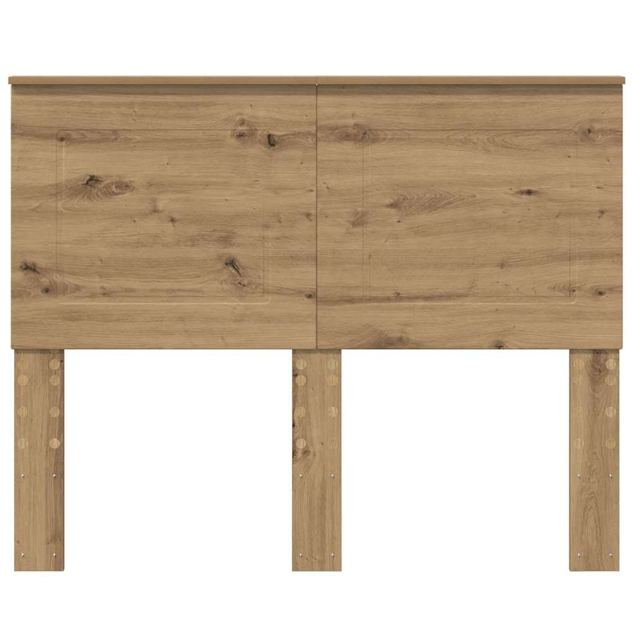 Hoofdbord met hoofdeinde Artisan Eiken 135 cm Bewerkt hout