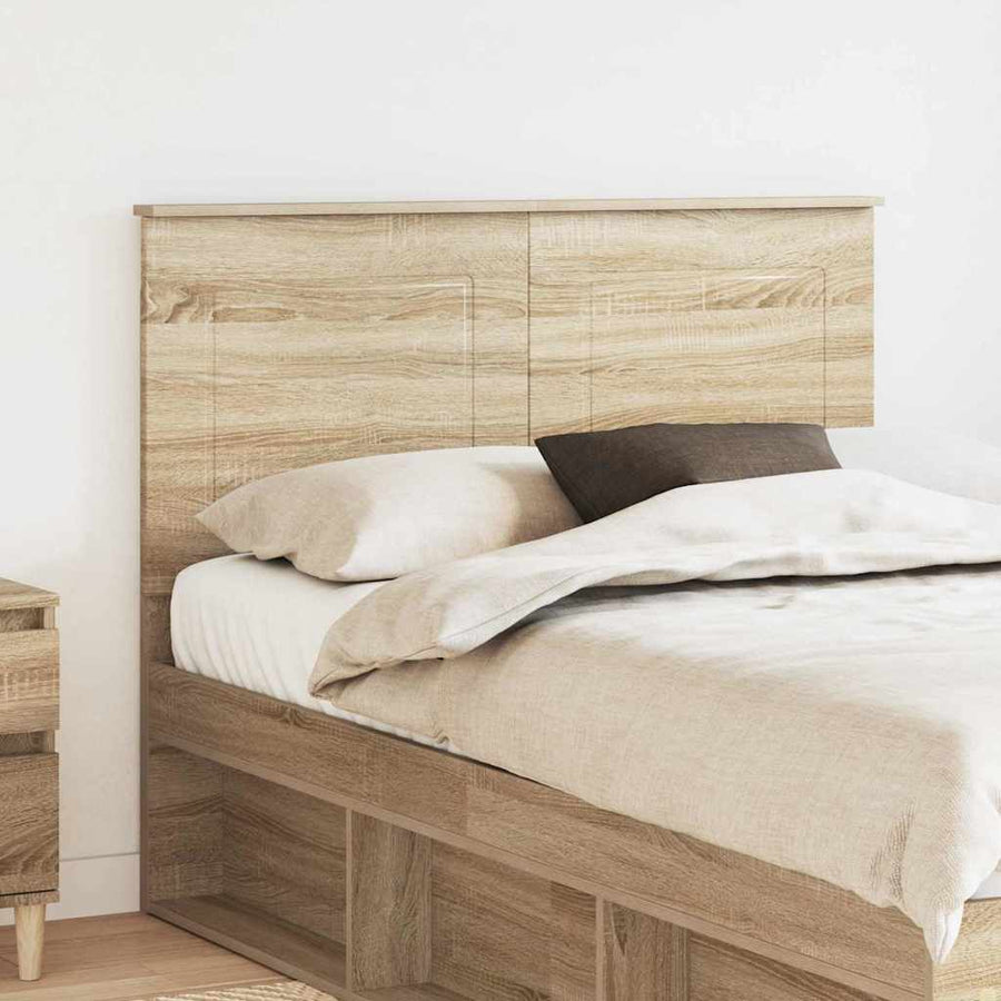 Hoofdbord met hoofdeinde Sonoma Eiken 120 cm Bewerkt hout