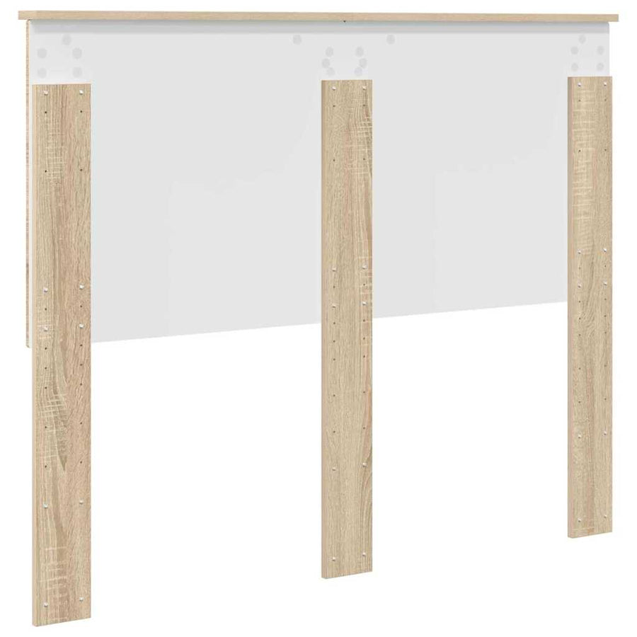 Hoofdbord met hoofdeinde Sonoma Eiken 120 cm Bewerkt hout
