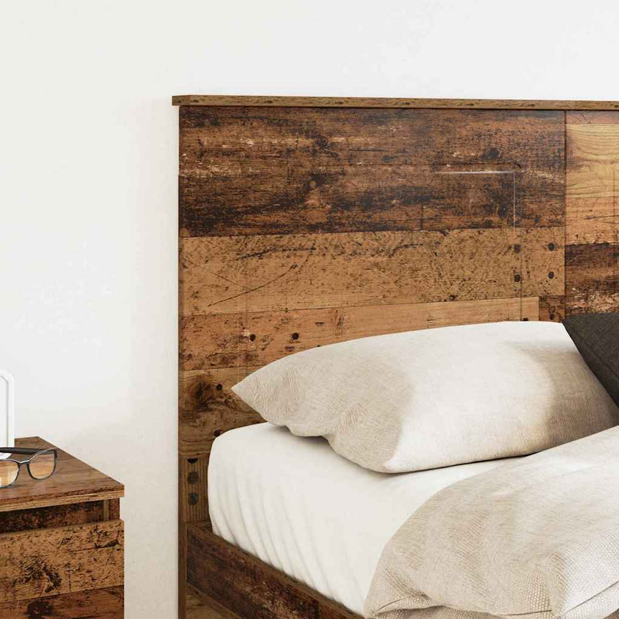 Hoofdbord met hoofdeinde Oud Hout 120 cm Bewerkt hout