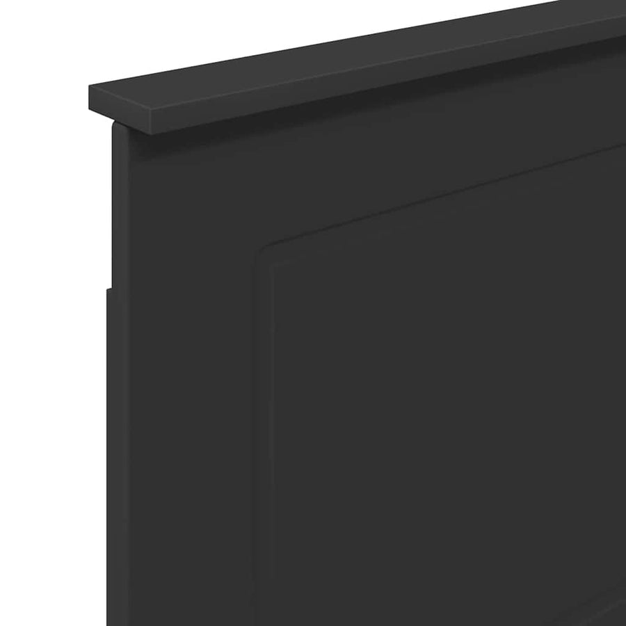 Hoofdbord met hoofdeinde Zwart Eiken 100 cm Bewerkt hout