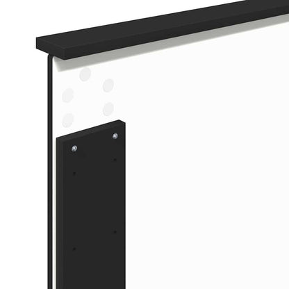Hoofdbord met hoofdeinde Zwart Eiken 100 cm Bewerkt hout