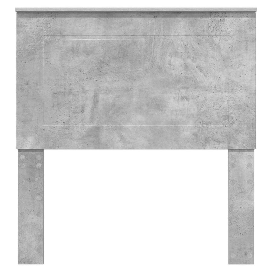 Hoofdbord met hoofdeinde Beton Grijs 100 cm Bewerkt hout