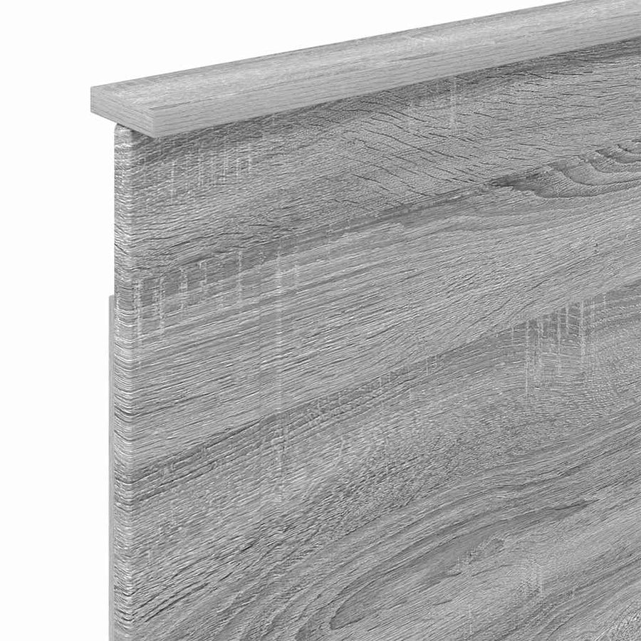 Hoofdbord met hoofdeinde Grijs Sonoma 100 cm Bewerkt hout