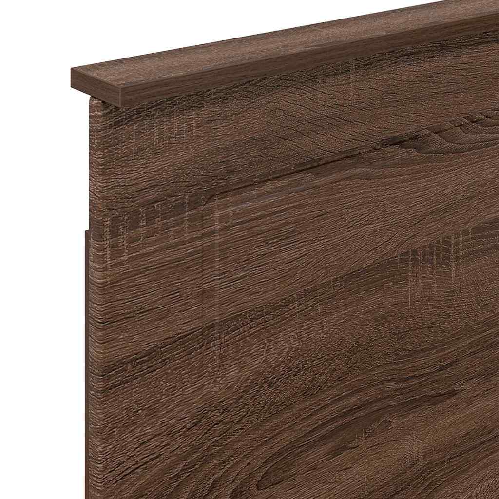 Hoofdbord met hoofdeinde Bruin Eiken 100 cm Bewerkt hout