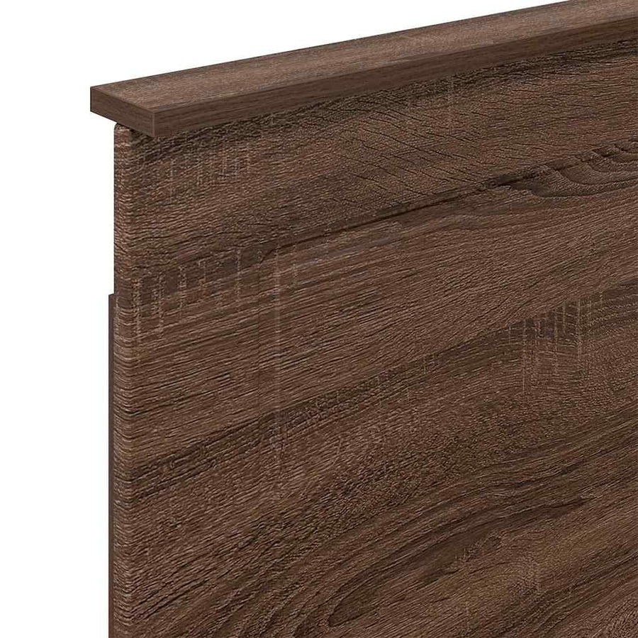 Hoofdbord met hoofdeinde Bruin Eiken 100 cm Bewerkt hout
