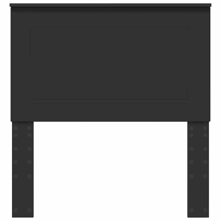 Hoofdbord met hoofdeinde Zwart Eiken 90 cm Bewerkt hout