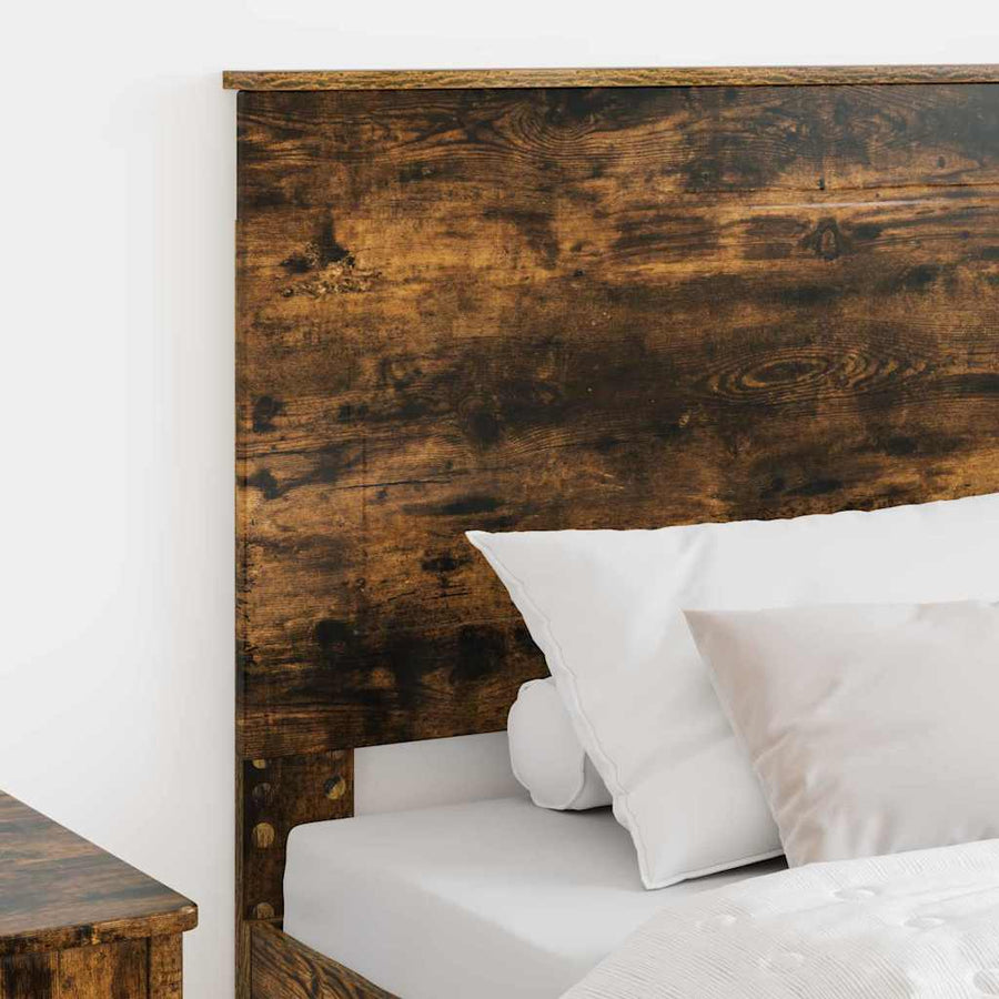 Hoofdbord met hoofdeinde Gerookt eiken 90 cm Bewerkt hout