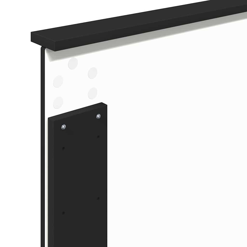 Hoofdbord met hoofdeinde Zwart Eiken 80 cm Bewerkt hout