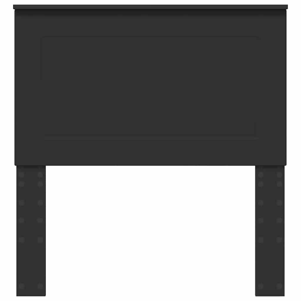 Hoofdbord met hoofdeinde Zwart Eiken 80 cm Bewerkt hout