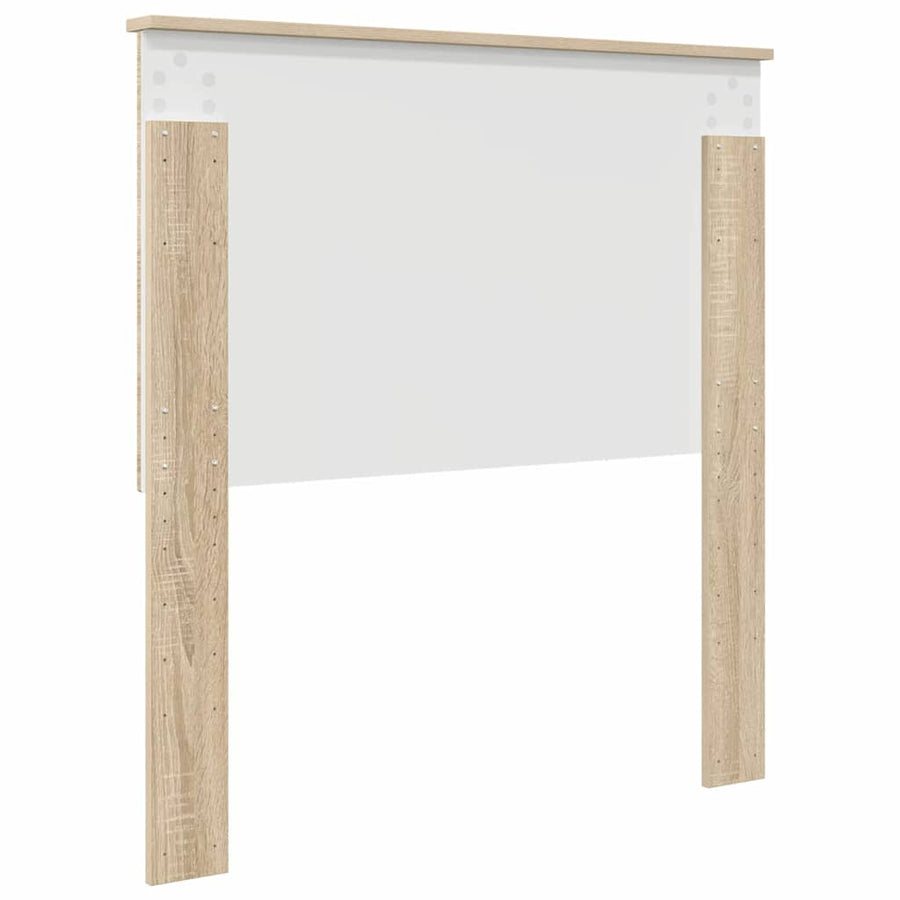 Hoofdbord met hoofdeinde Sonoma Eiken 80 cm Bewerkt hout