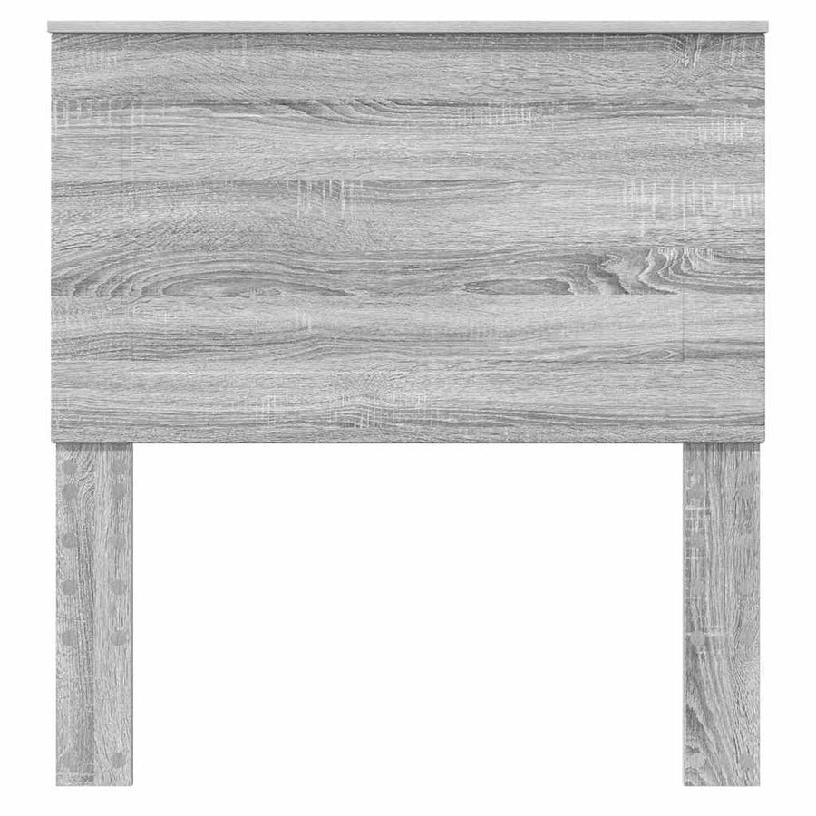 Hoofdbord met hoofdeinde Grijs Sonoma 80 cm Bewerkt hout