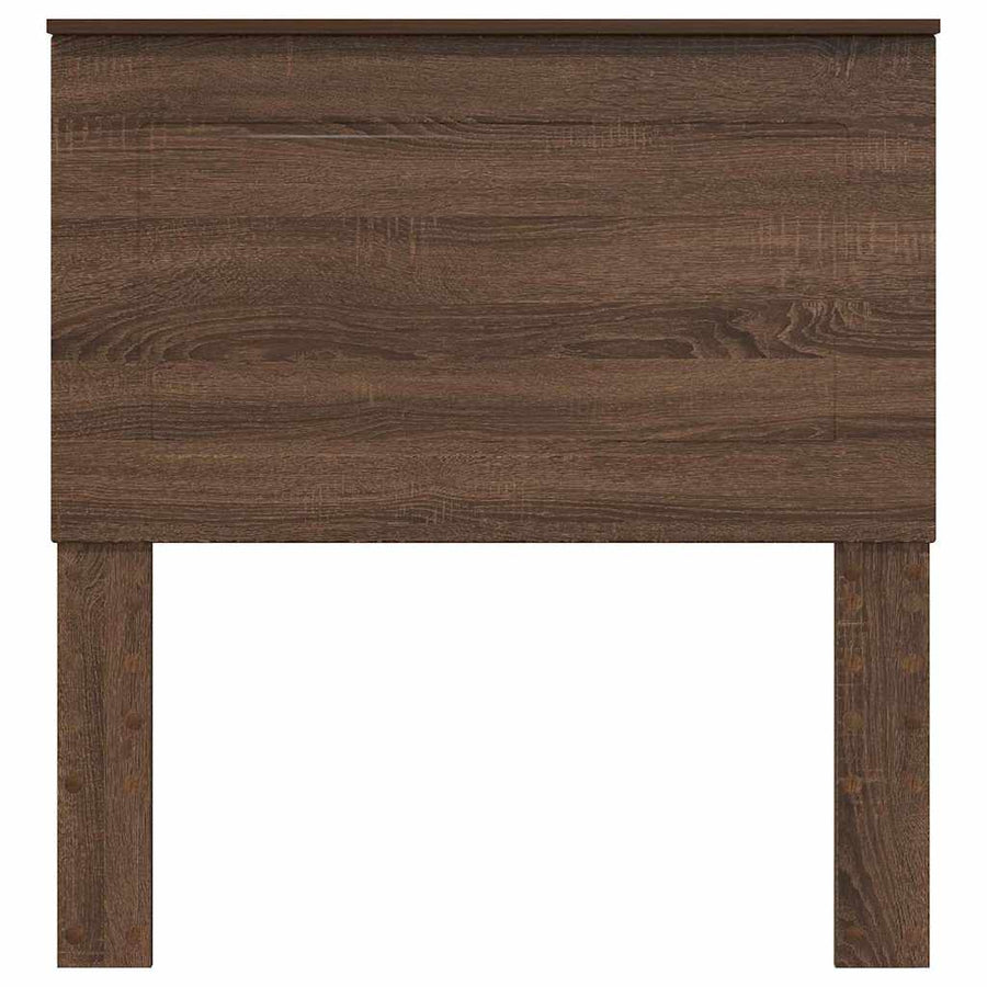 Hoofdbord met hoofdeinde Bruin Eiken 80 cm Bewerkt hout