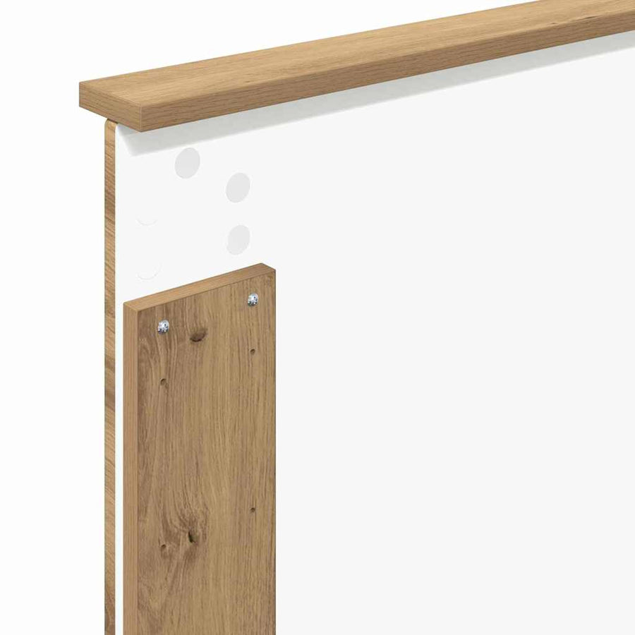 Hoofdbord met hoofdeinde Artisan Eiken 80 cm Bewerkt hout