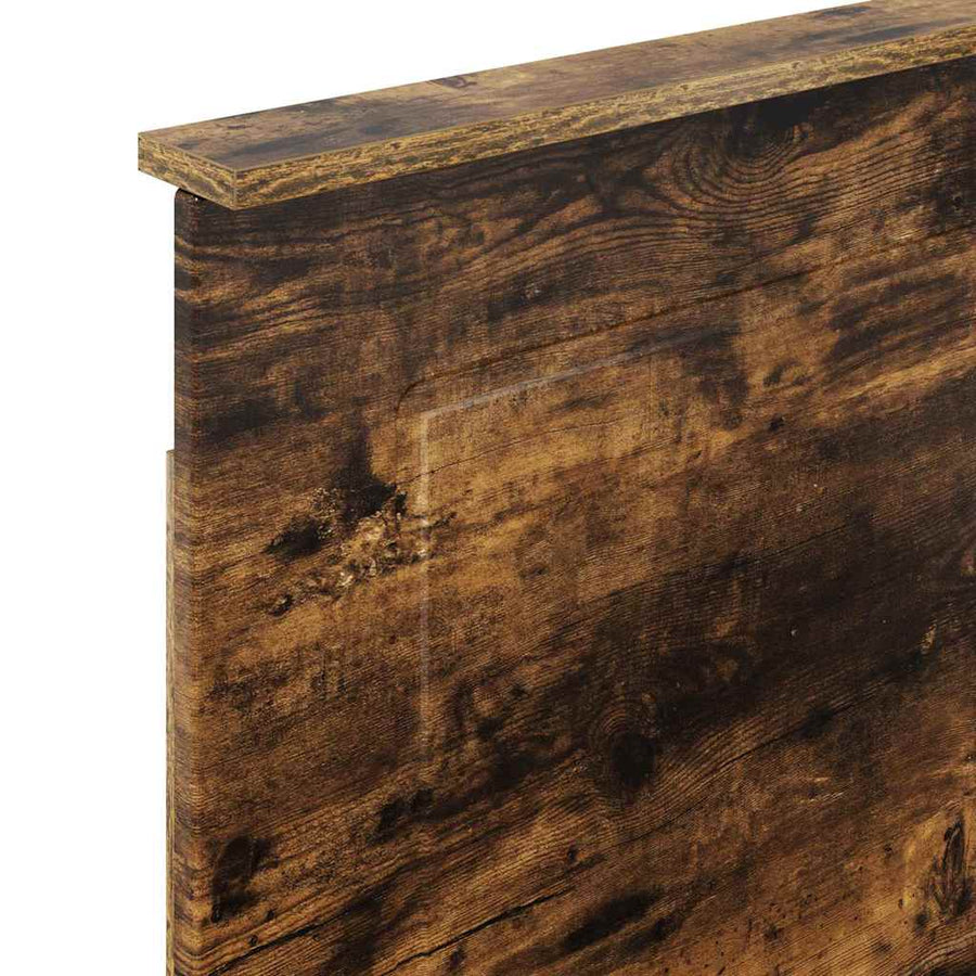 Hoofdbord met hoofdeinde Gerookt eiken 75 cm Bewerkt hout