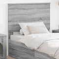 Hoofdbord Grijs Sonoma 75 cm Bewerkt hout