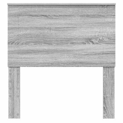 Hoofdbord met hoofdeinde Grijs Sonoma 75 cm Bewerkt hout