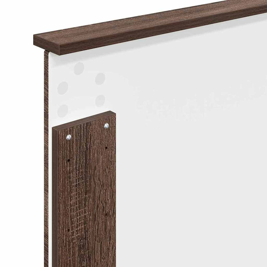 Hoofdbord met hoofdeinde Bruin Eiken 75 cm Bewerkt hout