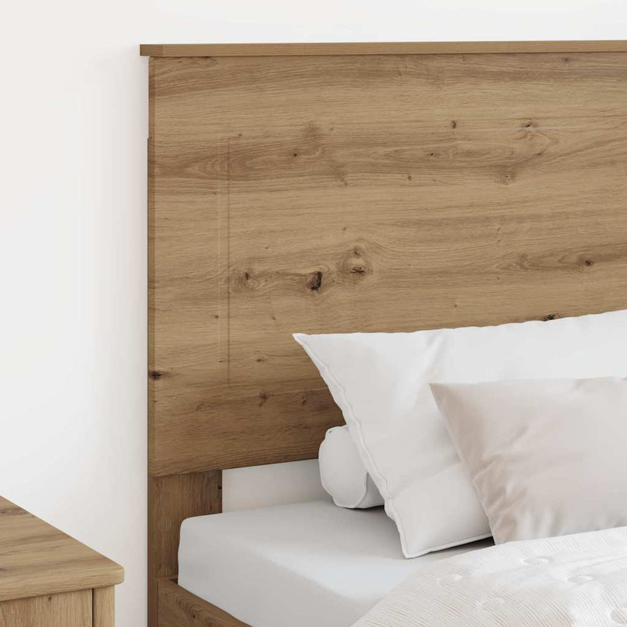 Hoofdbord met hoofdeinde Artisan Eiken 75 cm Bewerkt hout