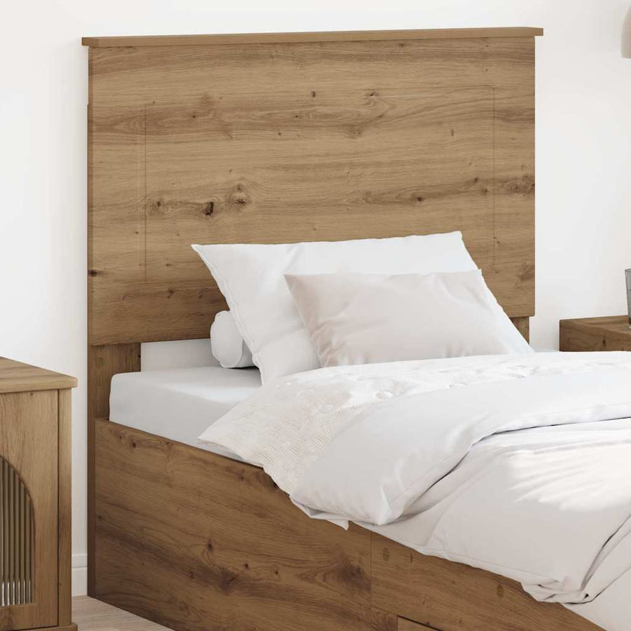 Hoofdbord met hoofdeinde Artisan Eiken 75 cm Bewerkt hout