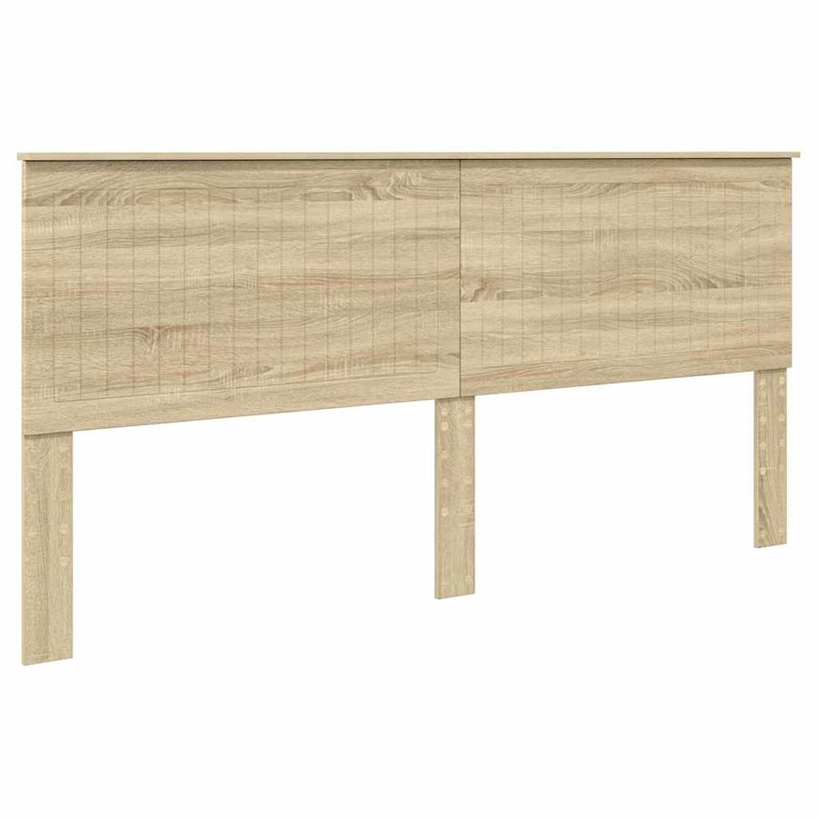 Hoofdbord met hoofdeinde Sonoma Eiken 200 cm Bewerkt hout
