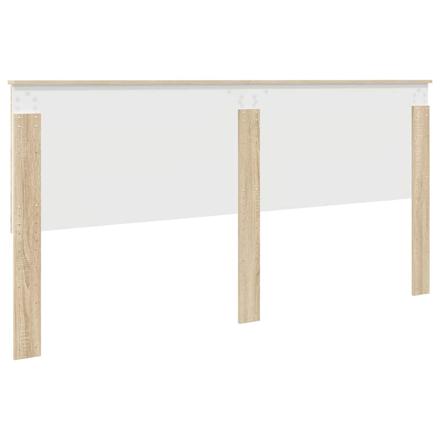 Hoofdbord met hoofdeinde Sonoma Eiken 200 cm Bewerkt hout