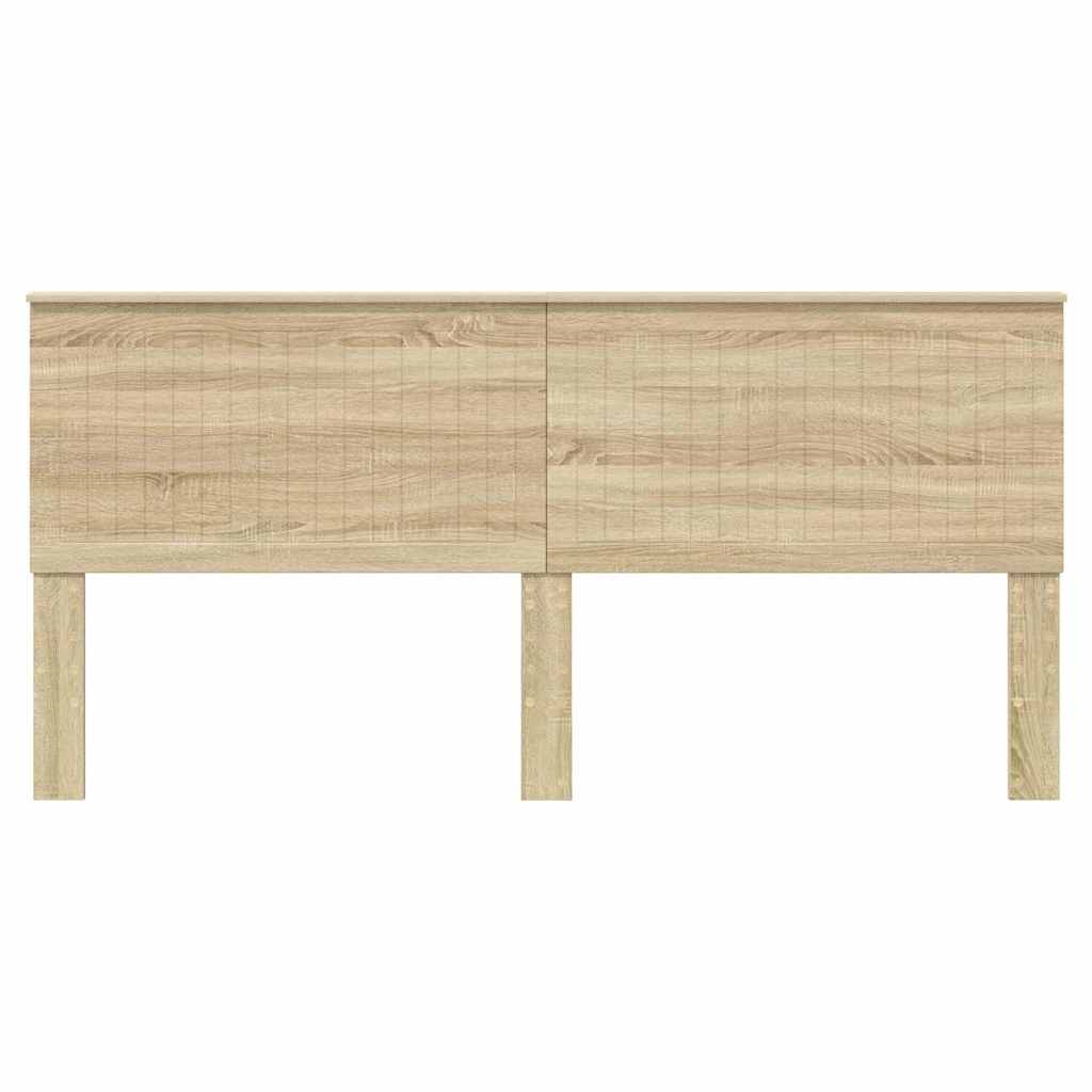 Hoofdbord met hoofdeinde Sonoma Eiken 200 cm Bewerkt hout