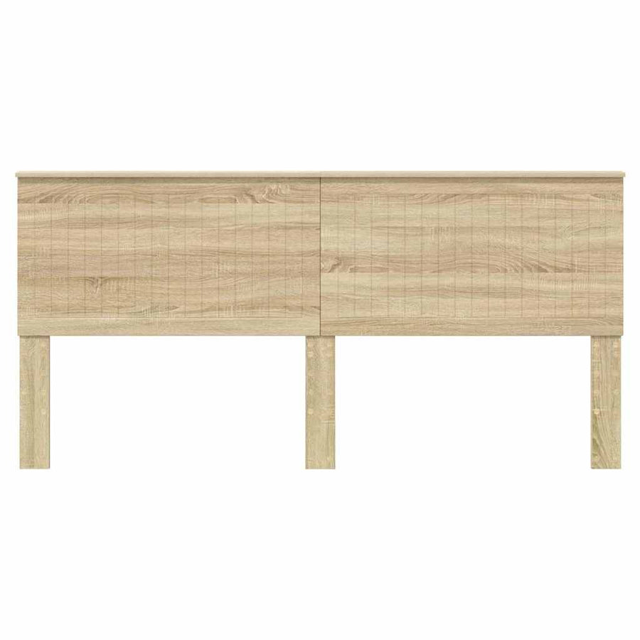 Hoofdbord met hoofdeinde Sonoma Eiken 200 cm Bewerkt hout