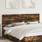 Headboard with Headboard Smoked Oak 200 cm Engineered Wood