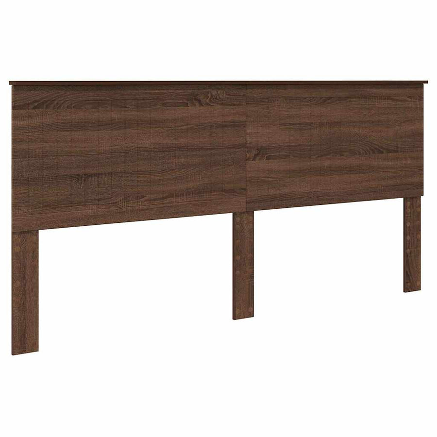 Hoofdbord met hoofdeinde Bruin Eiken 200 cm Bewerkt hout